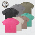 Unisex 230gsm Washed Cotton Crew-Neck T-Shirt image 1