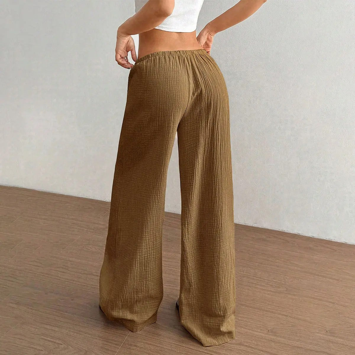 Women's Stretch Cotton Woven Trousers image 3