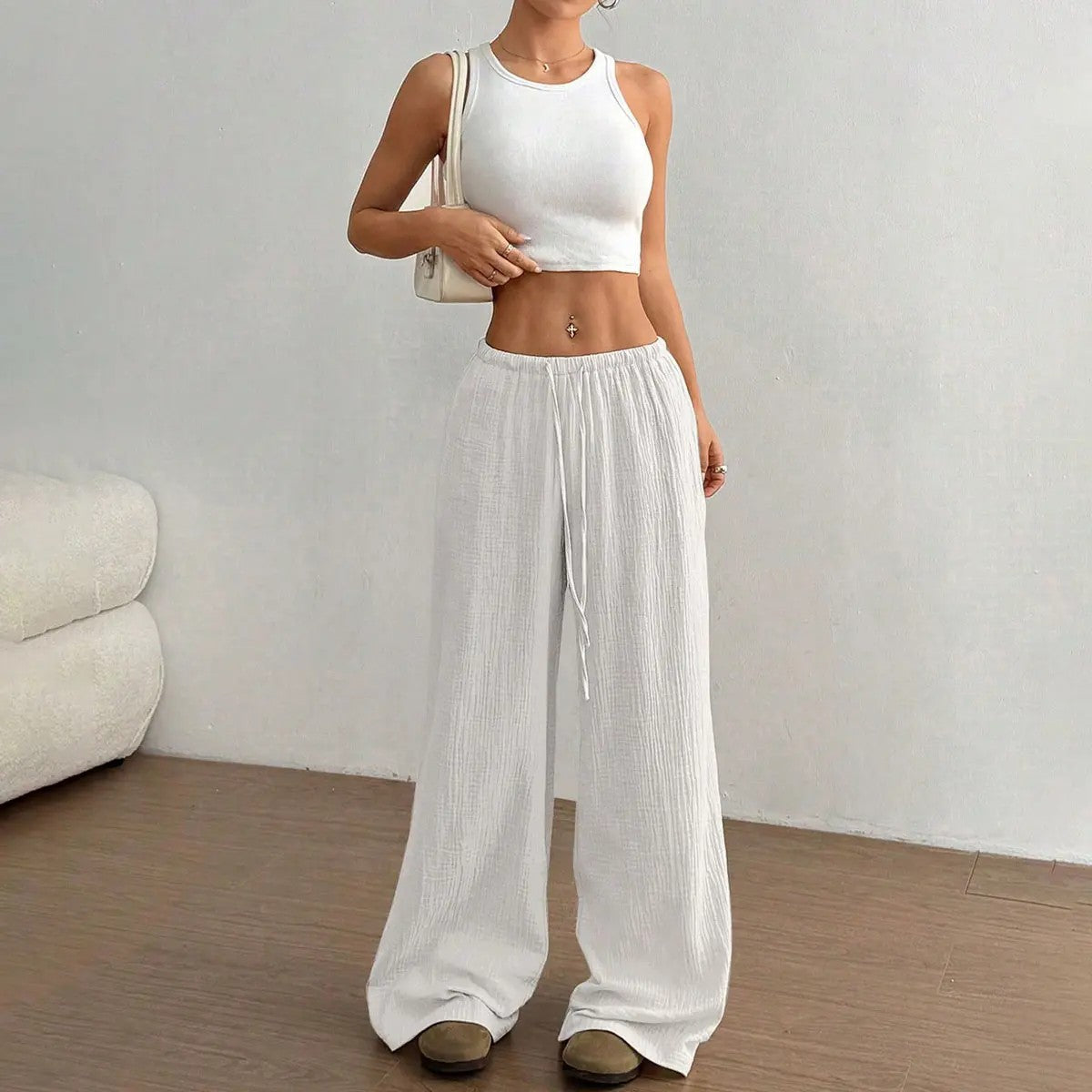 Women's Stretch Cotton Woven Trousers image 5
