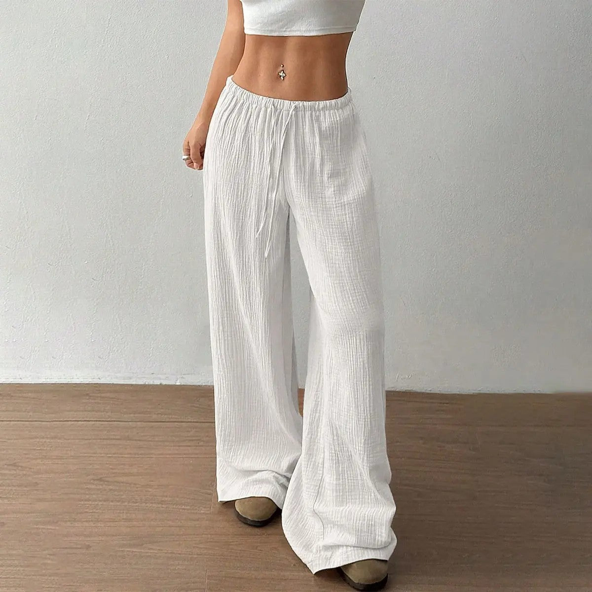 Women's Stretch Cotton Woven Trousers image 7