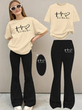 Girls' Polyester Top and Trousers Set image 1