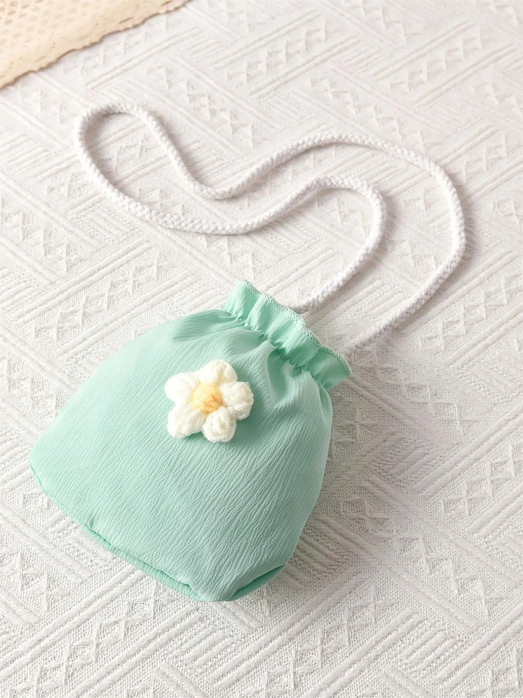 Girls' Cotton-Blend Woven Dress with Mini Bag image 8
