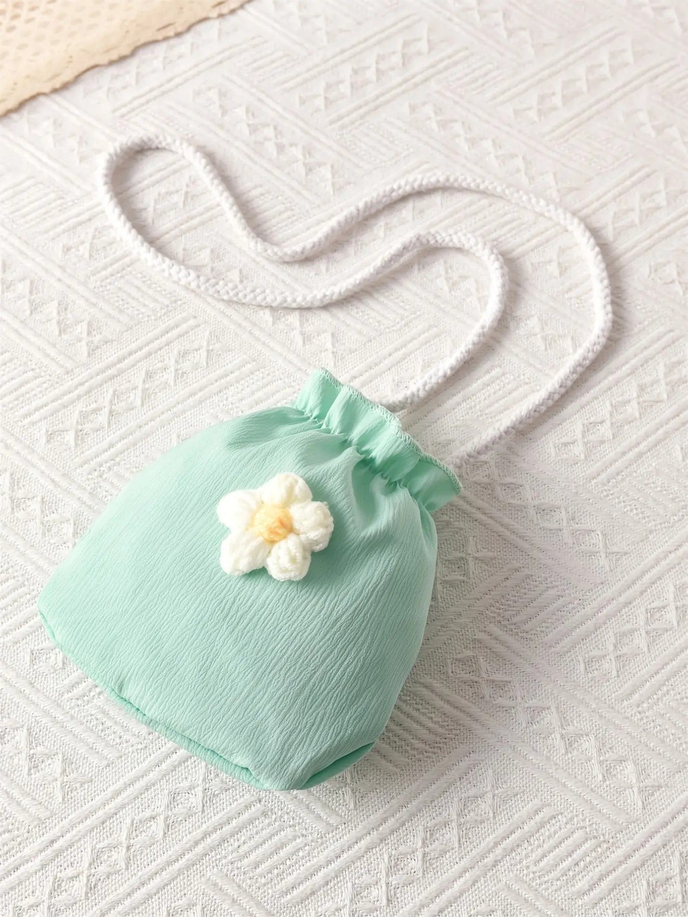 Girls' Cotton-Blend Woven Dress with Mini Bag image 8