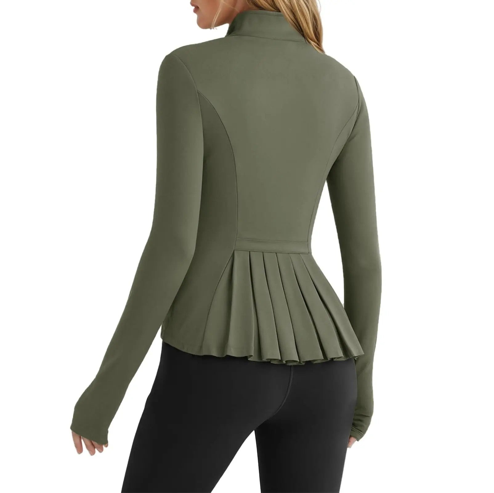 Women's Synthetic Woven Zip Jacket image 1