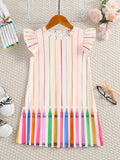 Girls' Stretch Nylon Knit Dress image 1