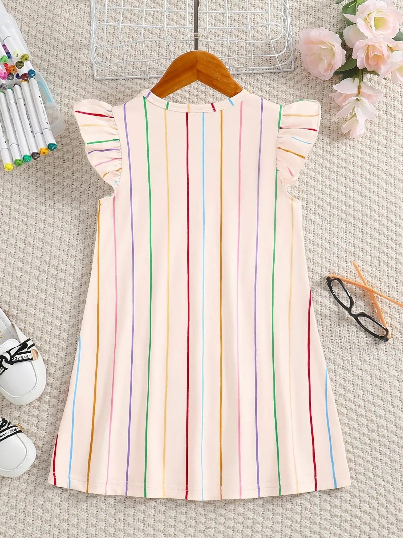 Girls' Stretch Nylon Knit Dress image 2