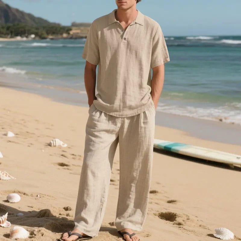 Men's and Boys' Woven Casual Set image 4