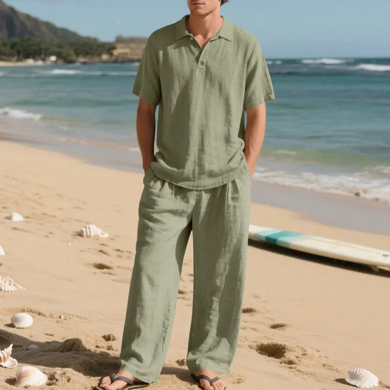 Men's and Boys' Woven Casual Set image 6