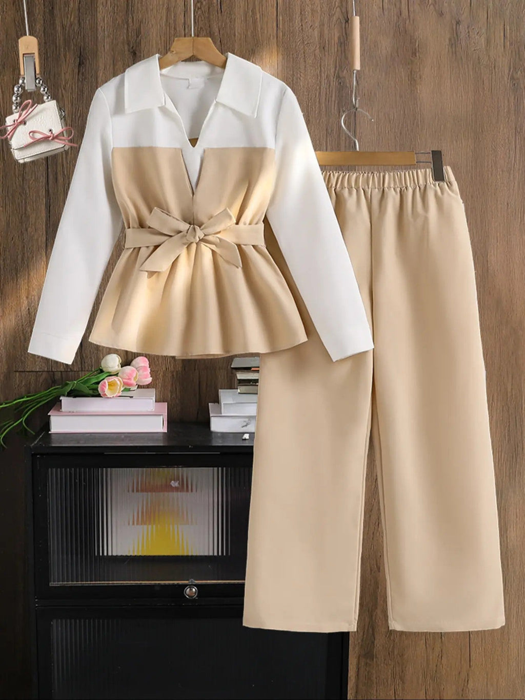 Girls' Polyester Woven Outfit Set image 1