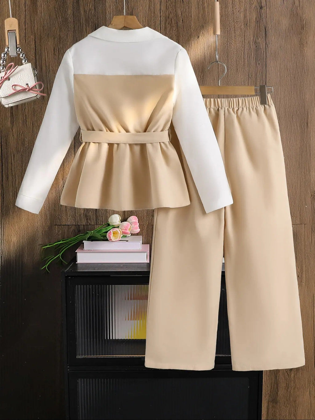 Girls' Polyester Woven Outfit Set image 2