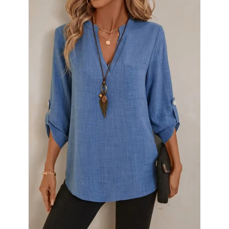 Women's Polyester Woven Pullover Top image 2