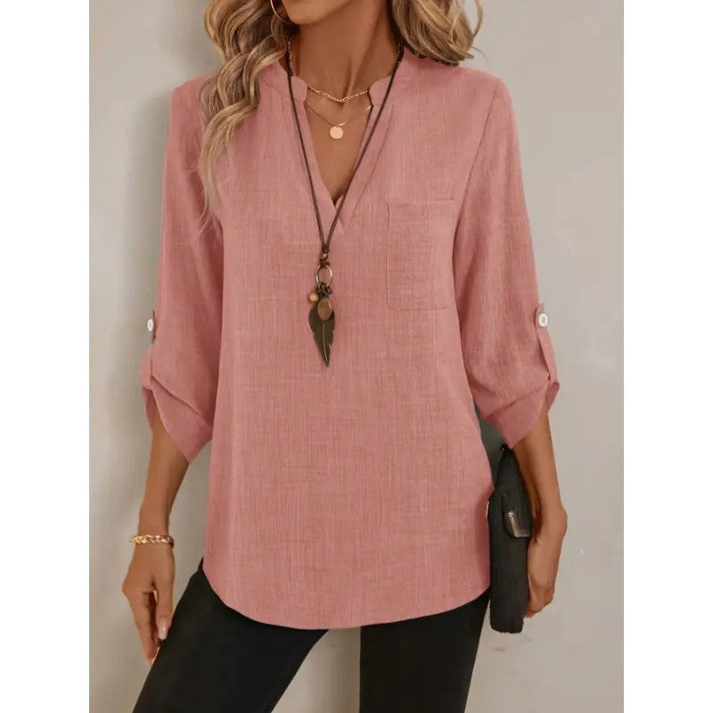 Women's Polyester Woven Pullover Top image 3