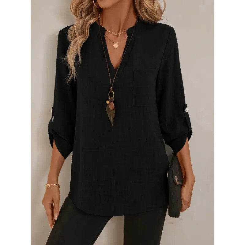 Women's Polyester Woven Pullover Top image 4