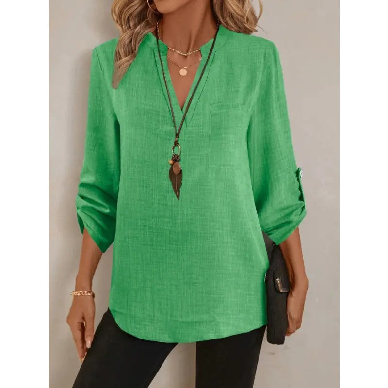 Women's Polyester Woven Pullover Top image 5