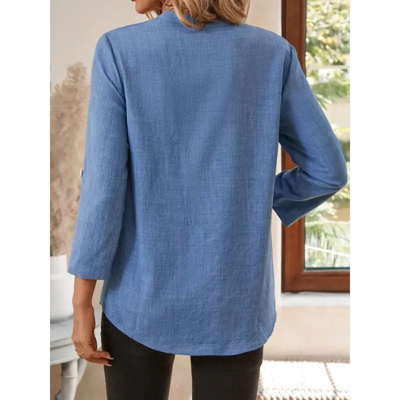 Women's Polyester Woven Pullover Top image 6