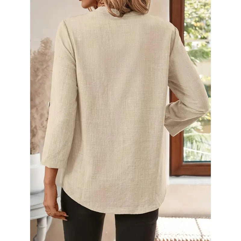 Women's Polyester Woven Pullover Top image 9