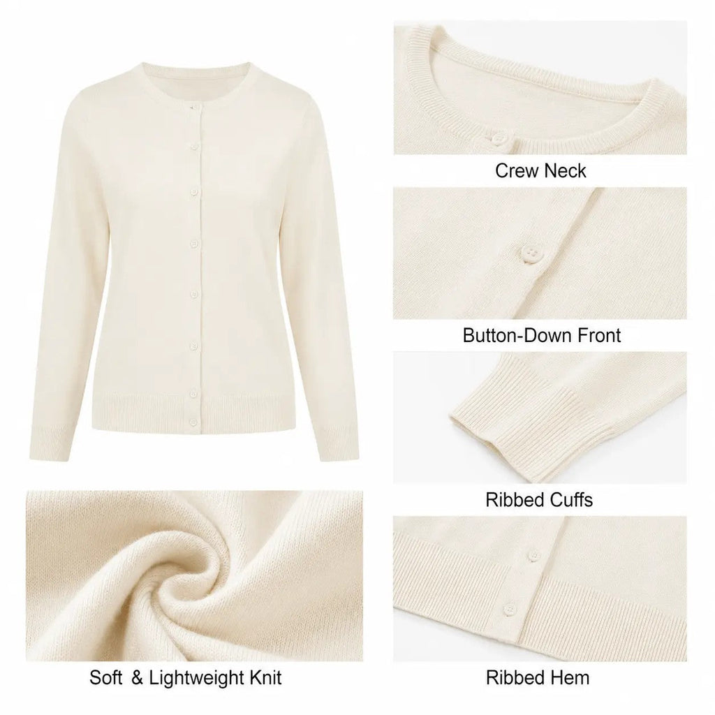 Women's Cotton-Blend Knit Cardigan image 2