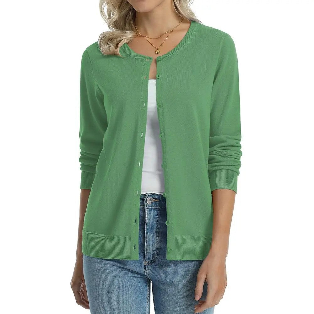 Women's Cotton-Blend Knit Cardigan image 8