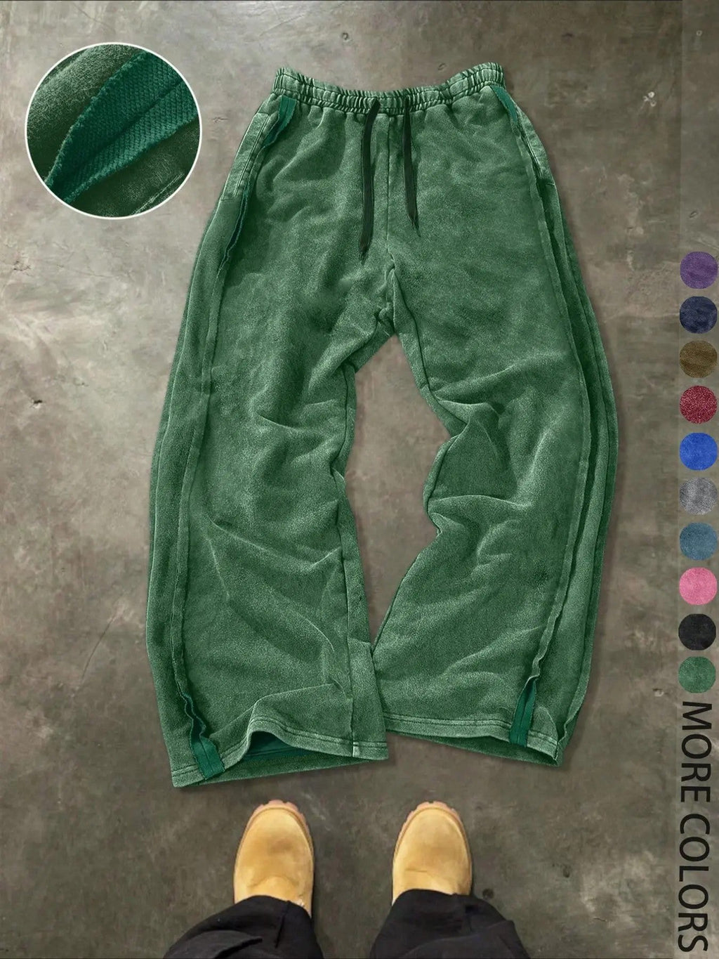 Men's 100% Cotton Knit Casual Pants image 1