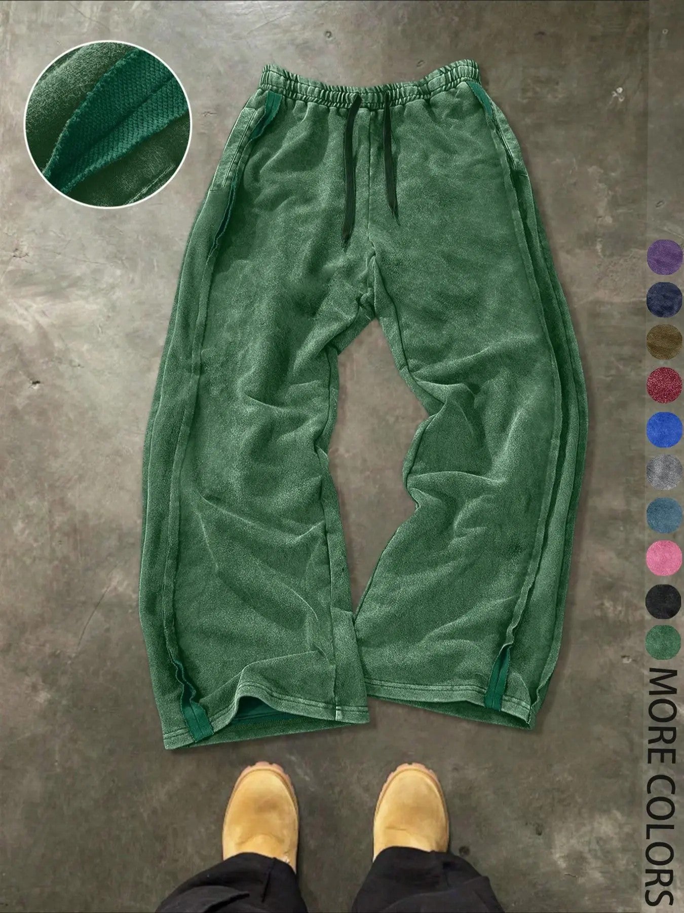 Men's 100% Cotton Knit Casual Pants image 1