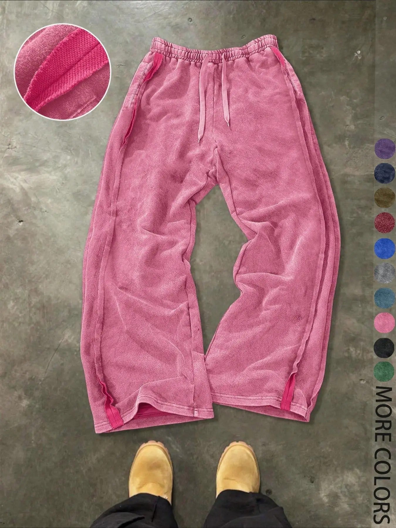 Men's 100% Cotton Knit Casual Pants image 2