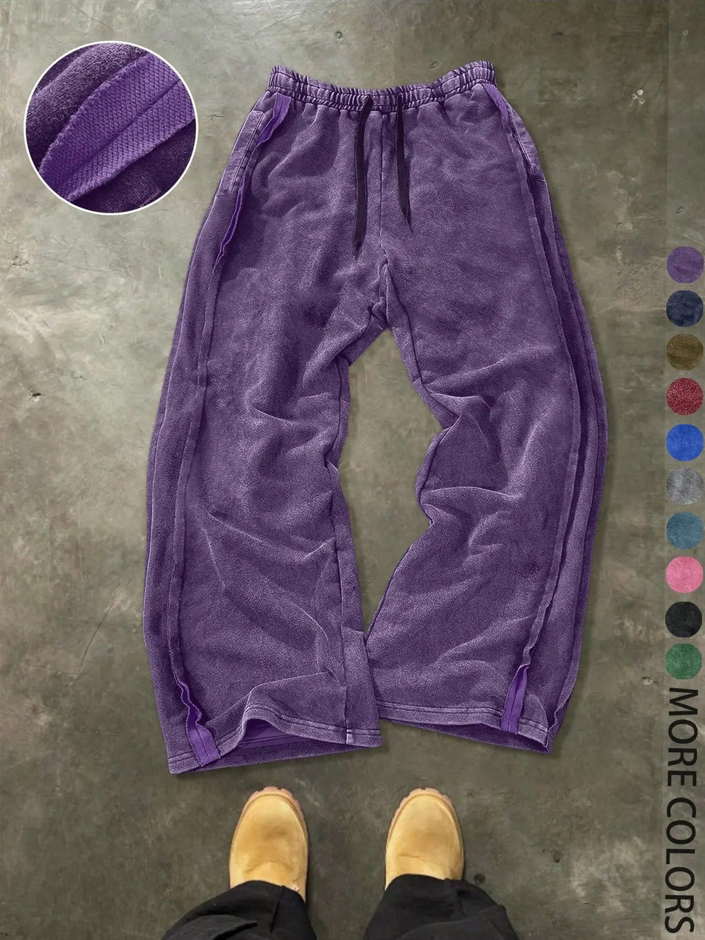 Men's 100% Cotton Knit Casual Pants image 4