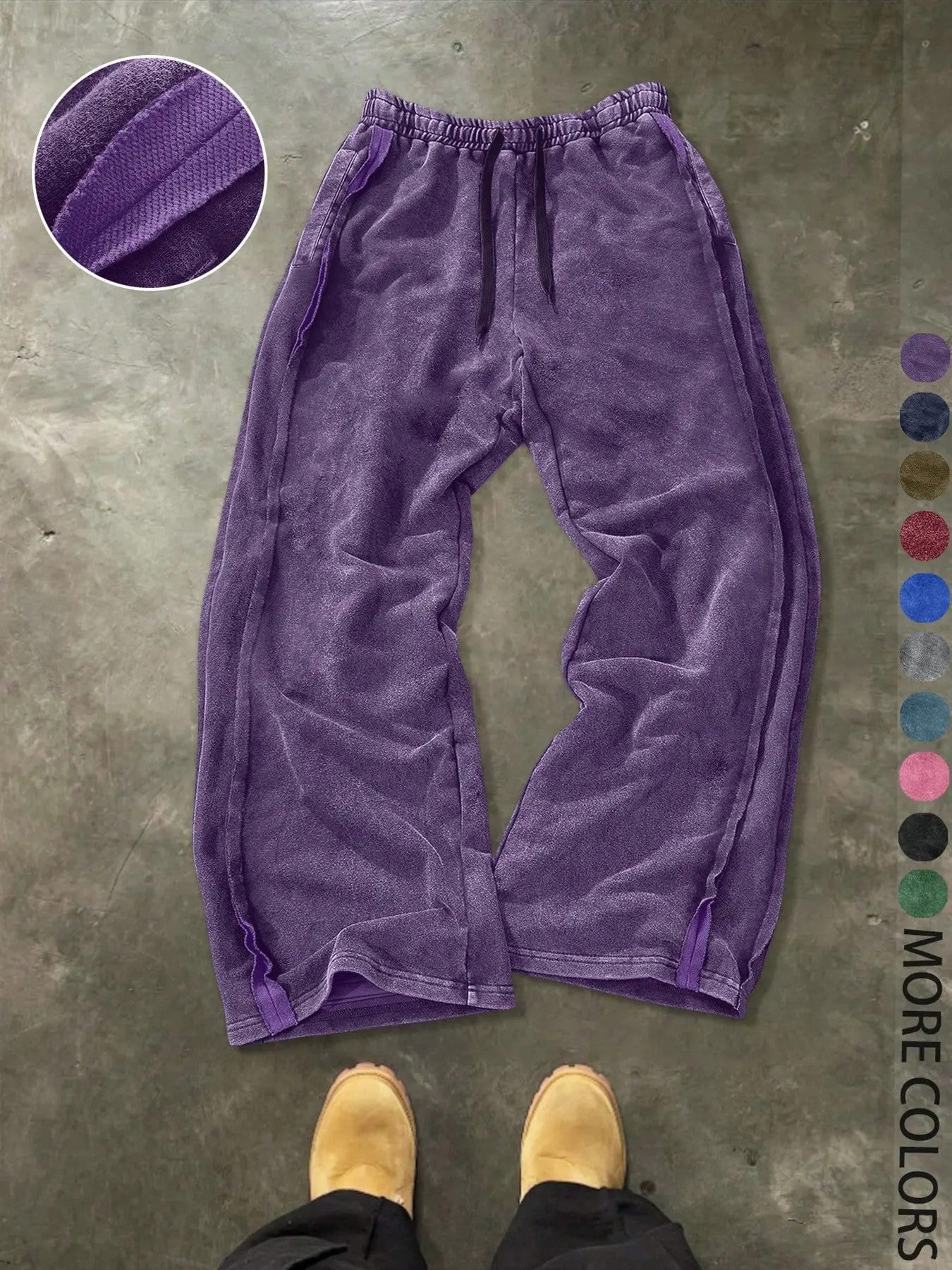 Men's 100% Cotton Knit Casual Pants image 4
