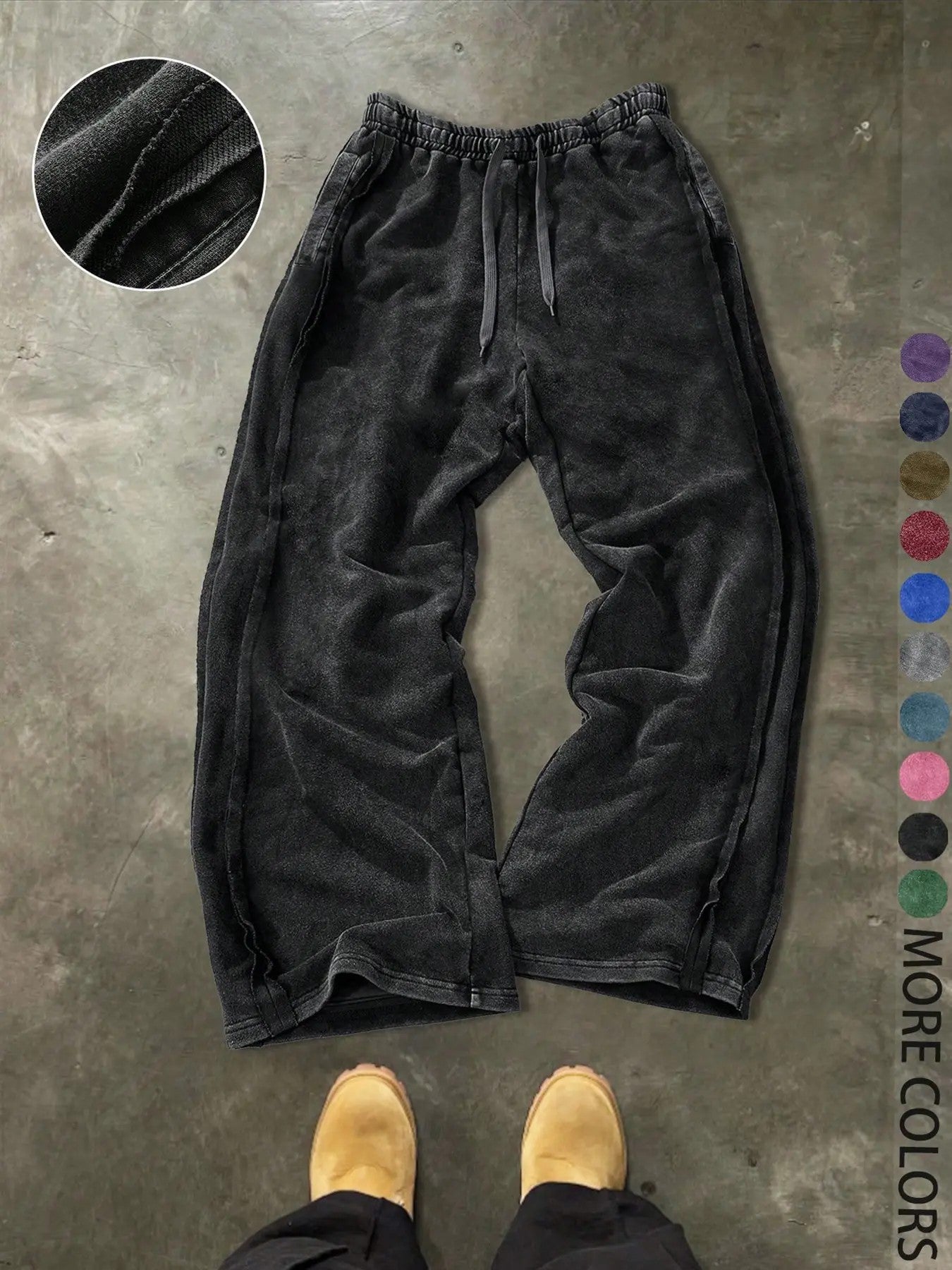 Men's 100% Cotton Knit Casual Pants image 5
