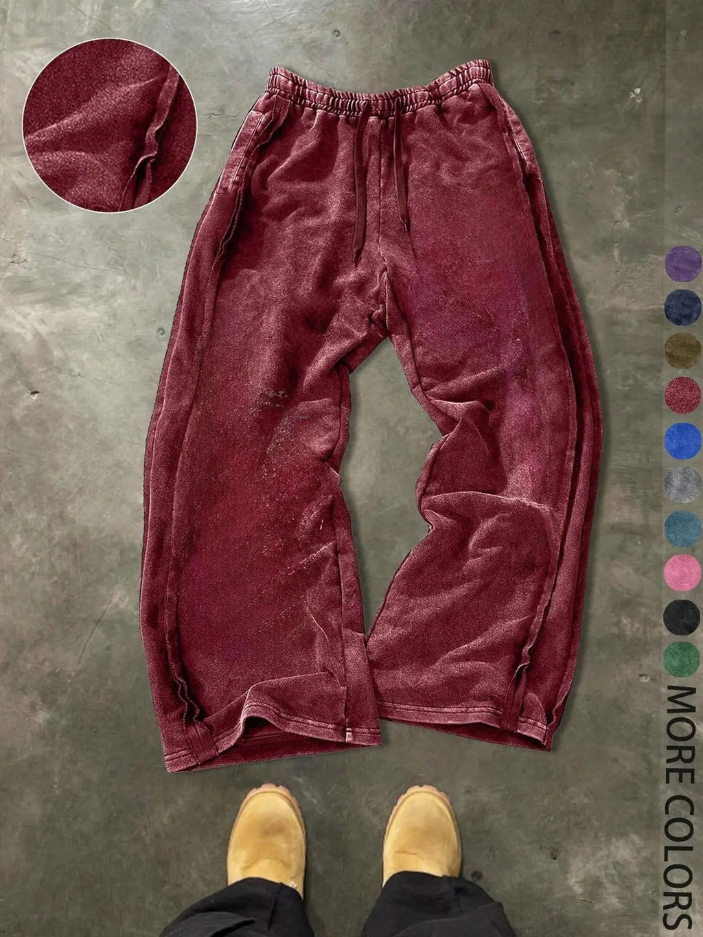 Men's 100% Cotton Knit Casual Pants image 9