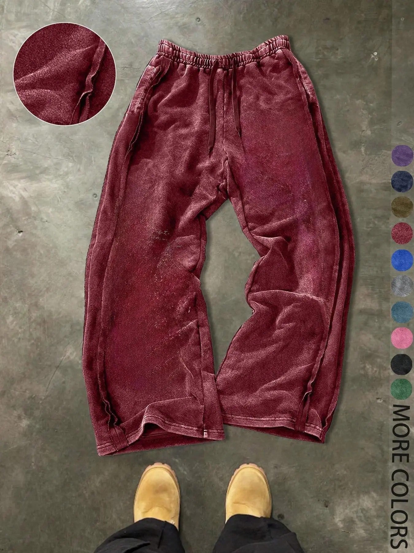 Men's 100% Cotton Knit Casual Pants image 9