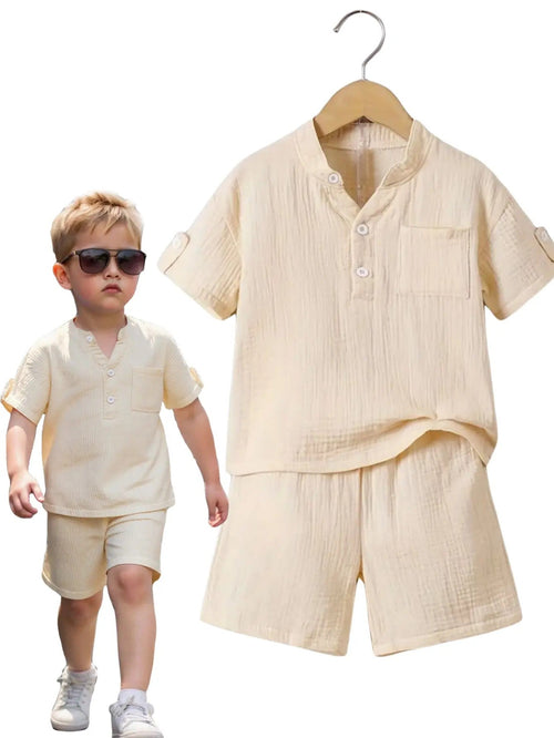 Boys' Polyester-Cotton Woven Set image 1