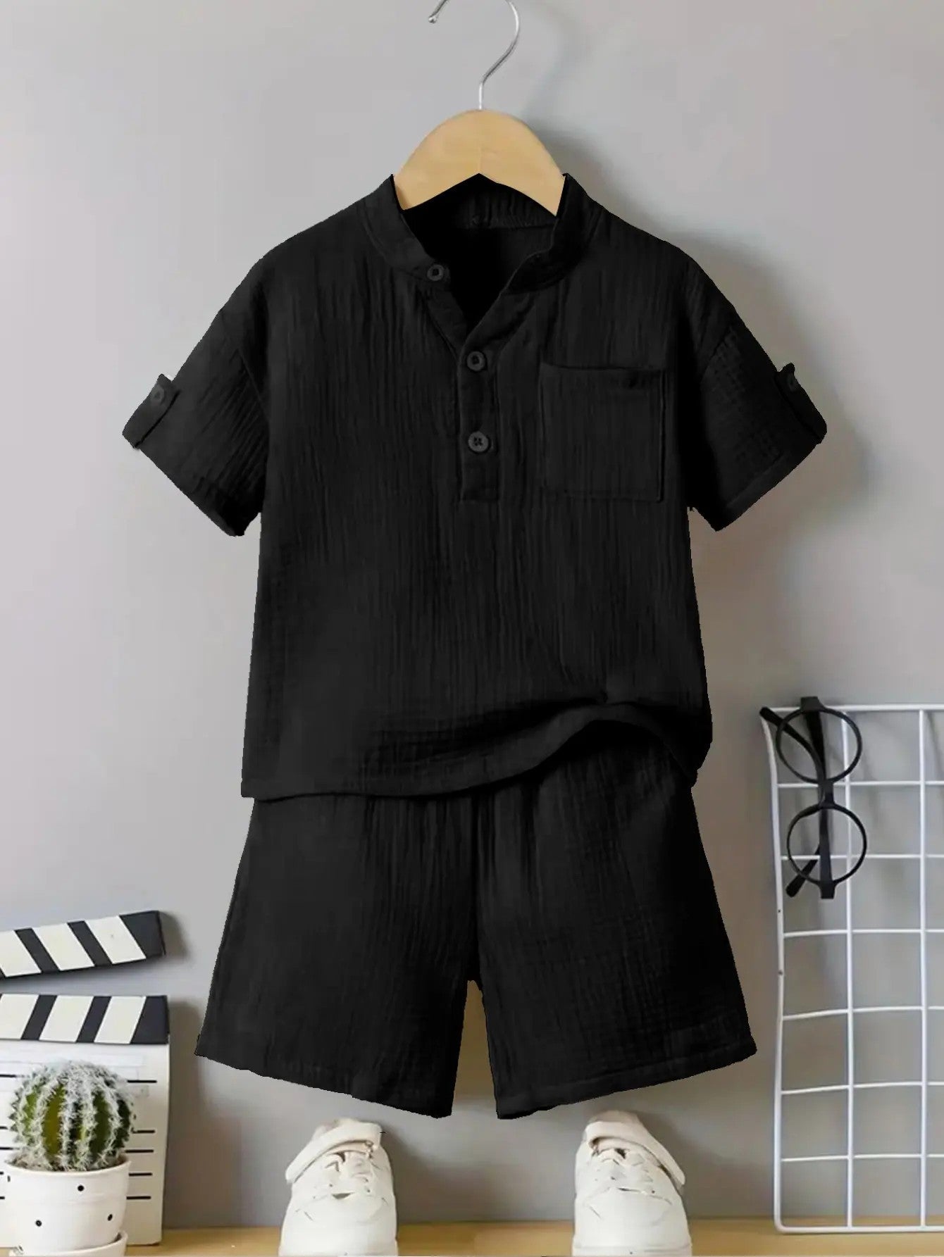 Boys' Polyester-Cotton Woven Set image 4