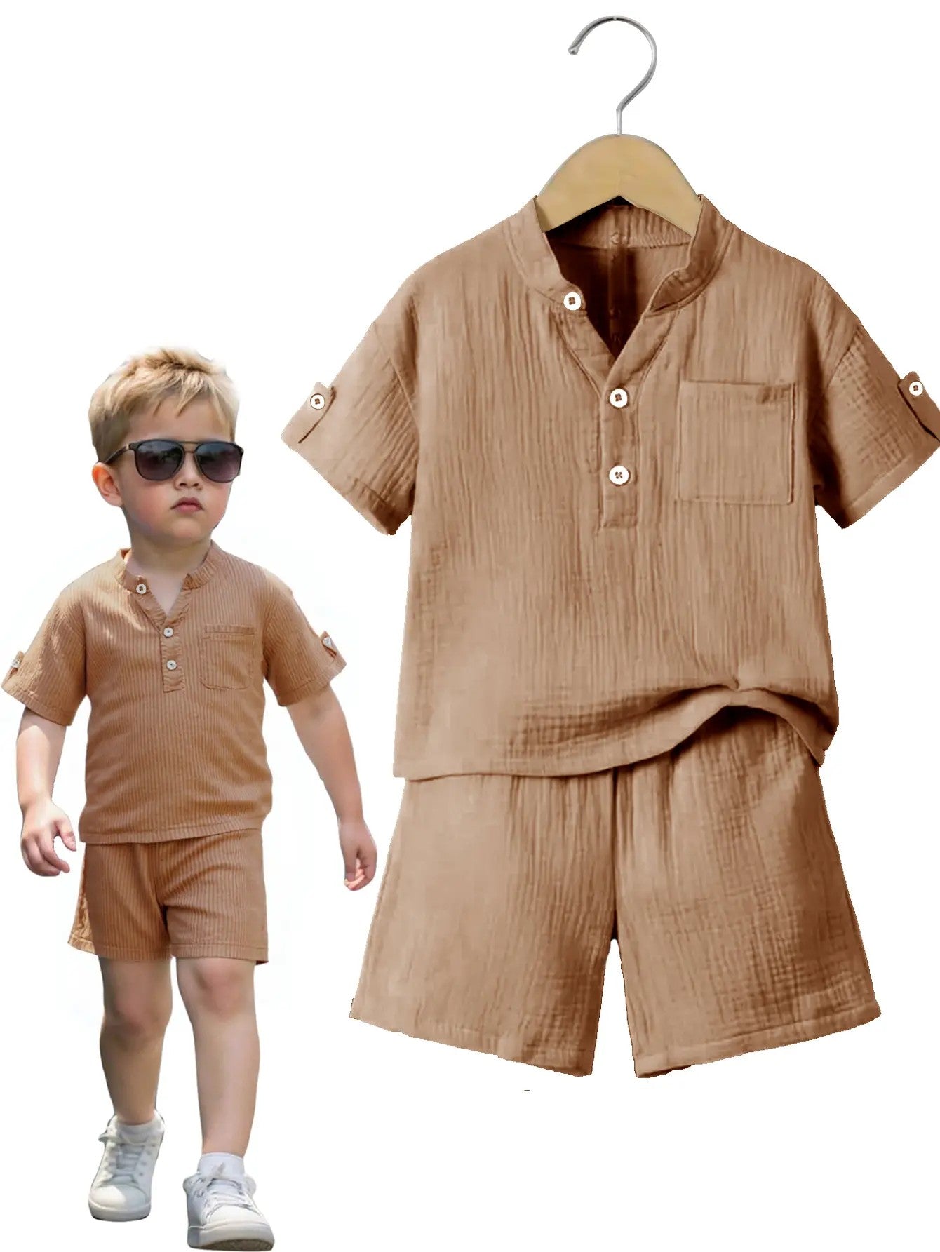 Boys' Polyester-Cotton Woven Set image 5