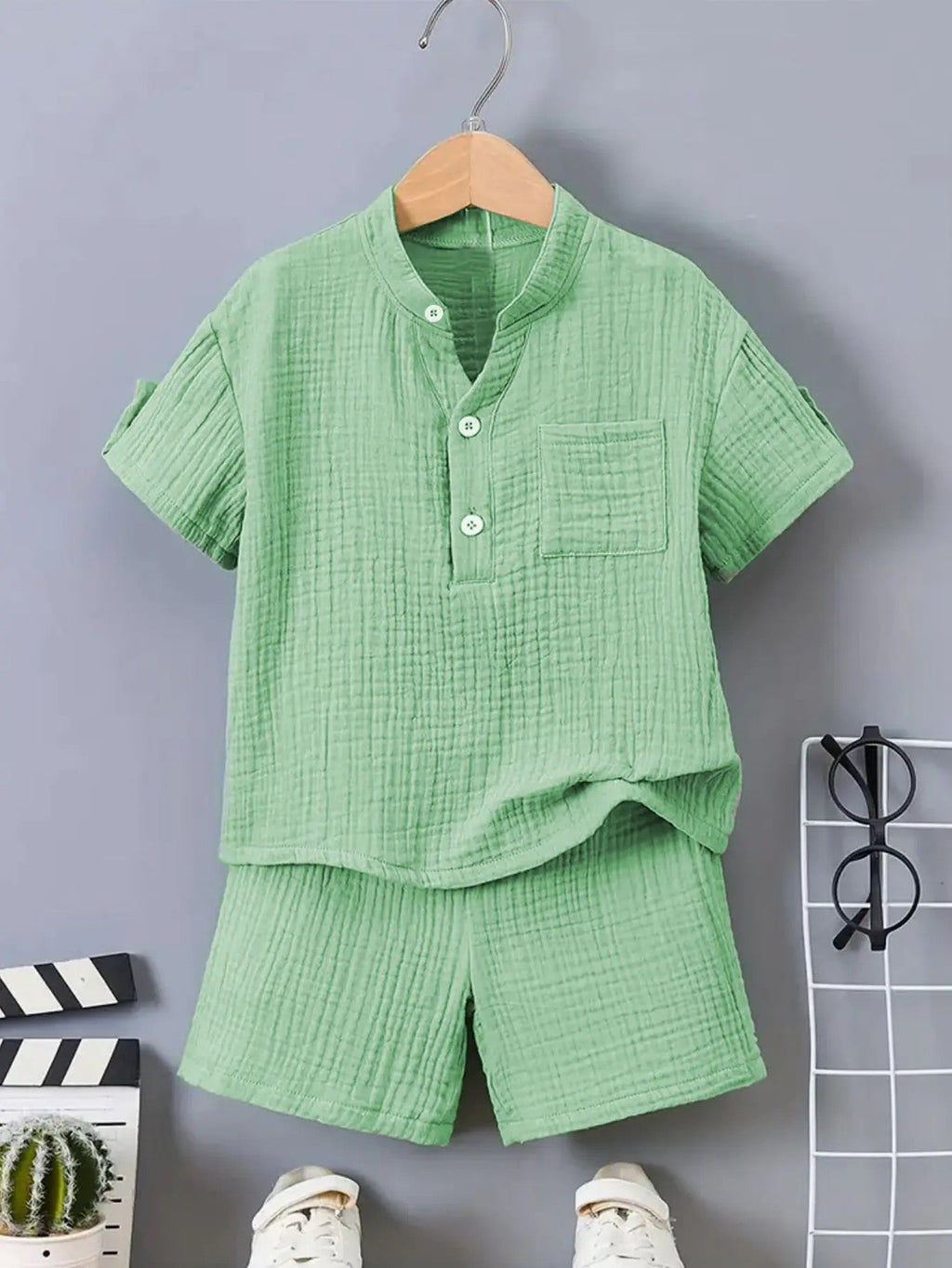 Boys' Polyester-Cotton Woven Set image 8