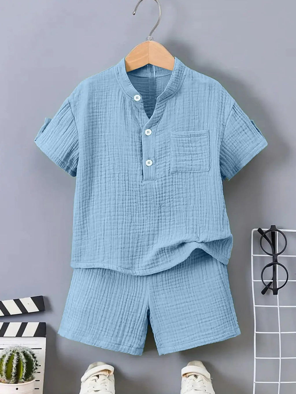 Boys' Polyester-Cotton Woven Set image 9