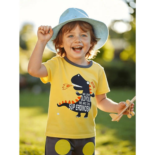 Boys' 100% Cotton Knit Outfit Set image 1