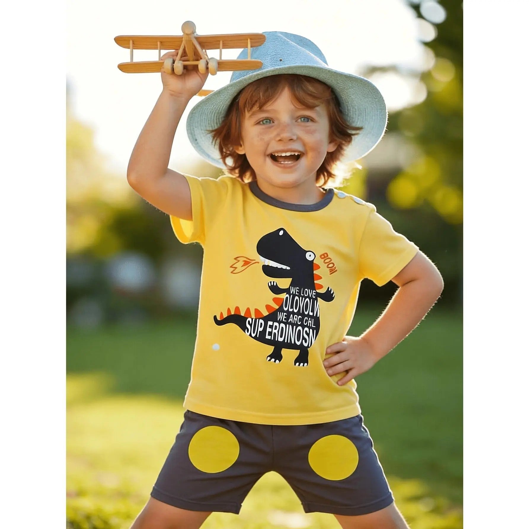 Boys' 100% Cotton Knit Outfit Set image 3