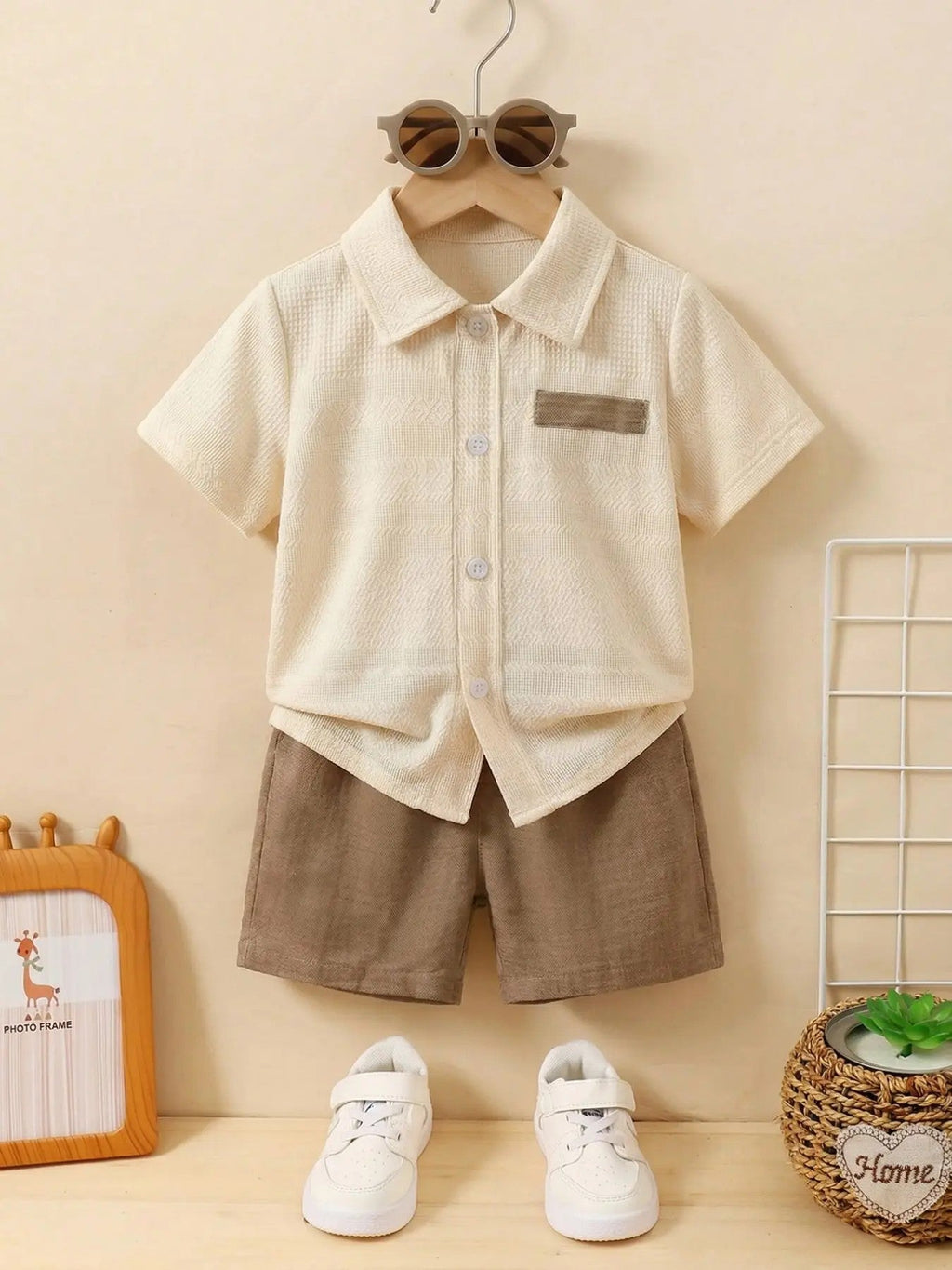 Boys' Synthetic Woven Two-Piece Set image 1