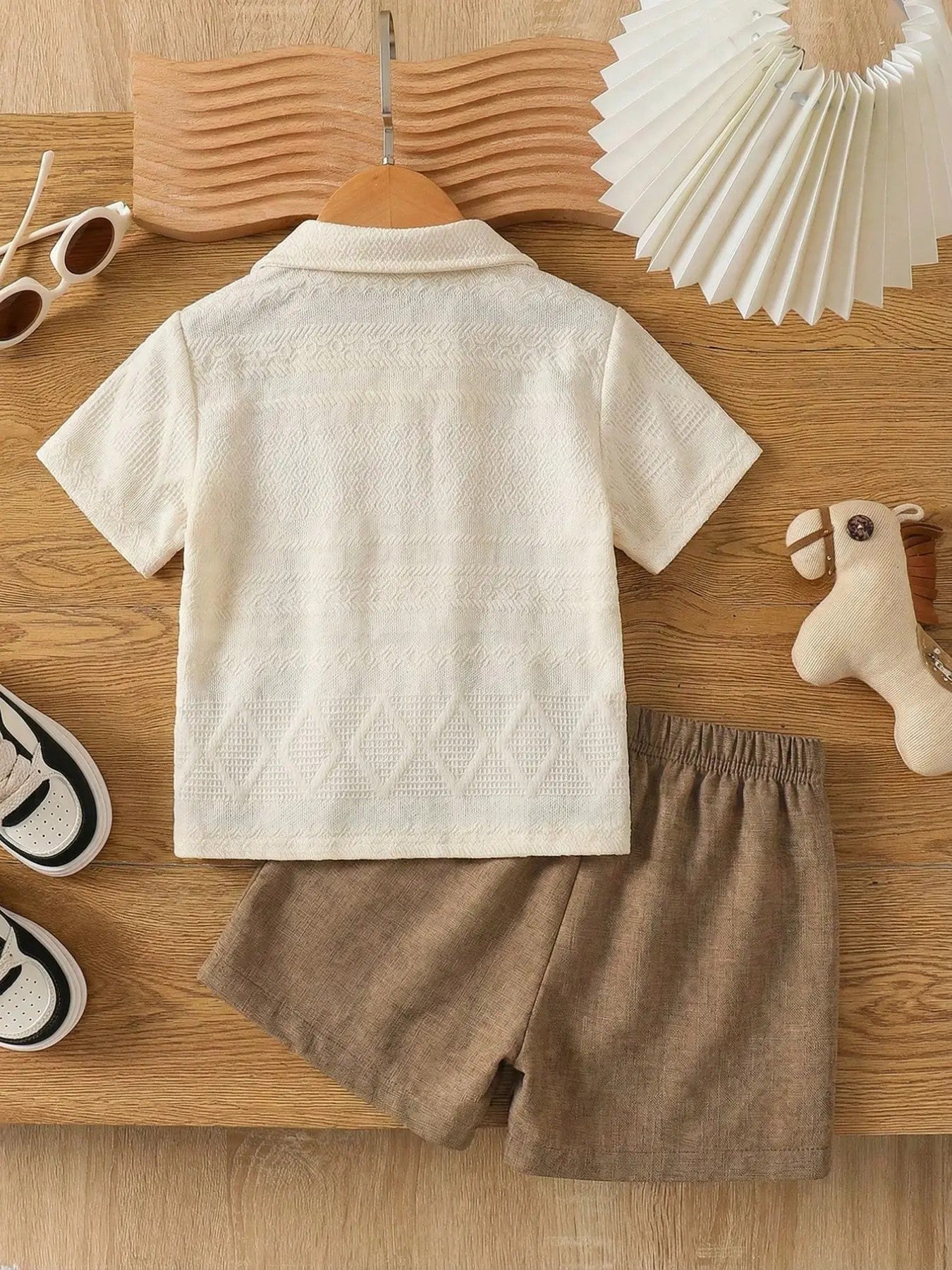 Boys' Synthetic Woven Two-Piece Set image 2