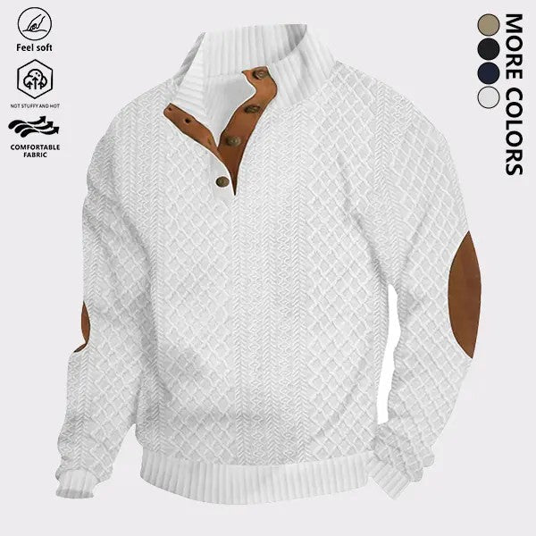 Men's Synthetic Knit Pullover Top image 1