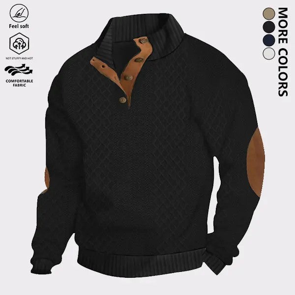 Men's Synthetic Knit Pullover Top image 2