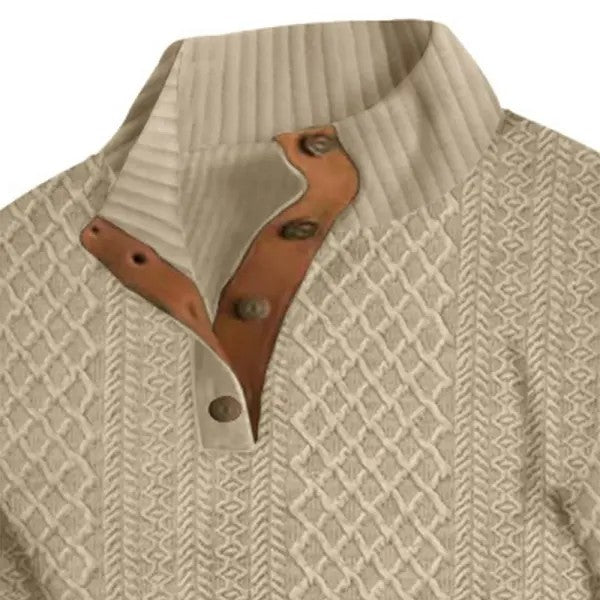 Men's Synthetic Knit Pullover Top image 6