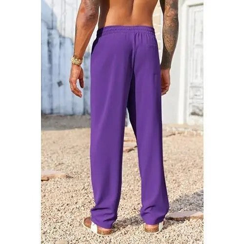 Men's Cotton-Blend Classic Woven Trousers image 5