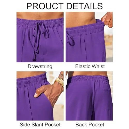 Men's Cotton-Blend Classic Woven Trousers image 6