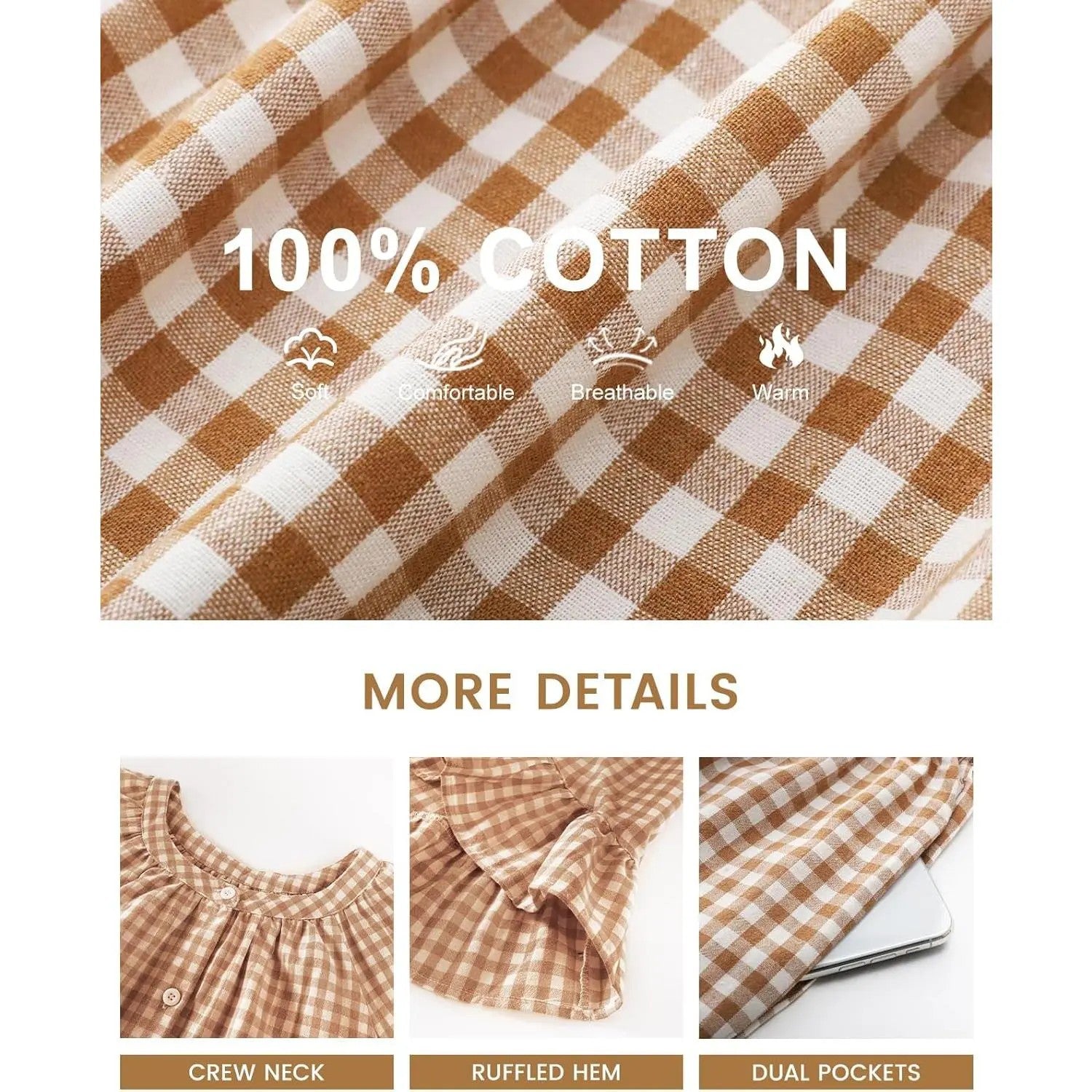 Women's 100% Cotton Knit Nightdress image 6