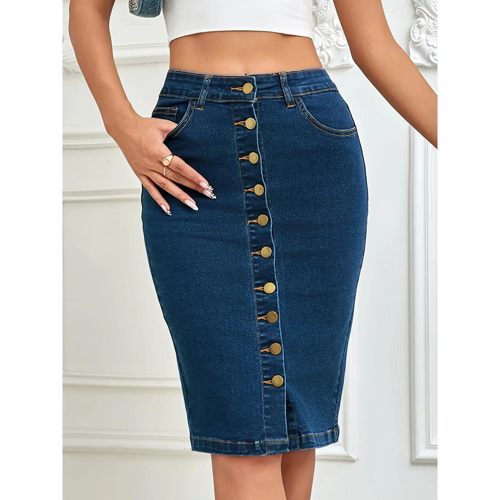 Women's Stretch Cotton Woven Skirt image 1