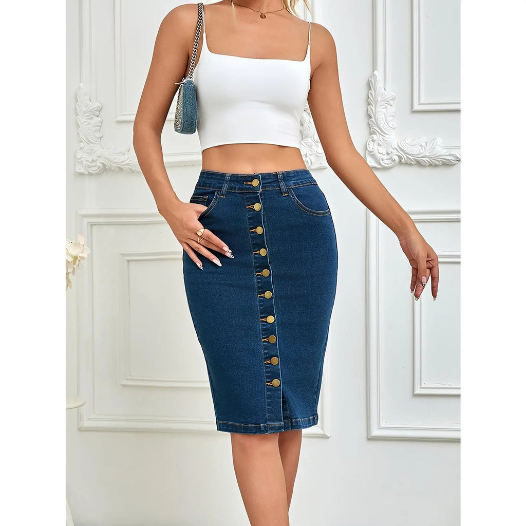Women's Stretch Cotton Woven Skirt image 5