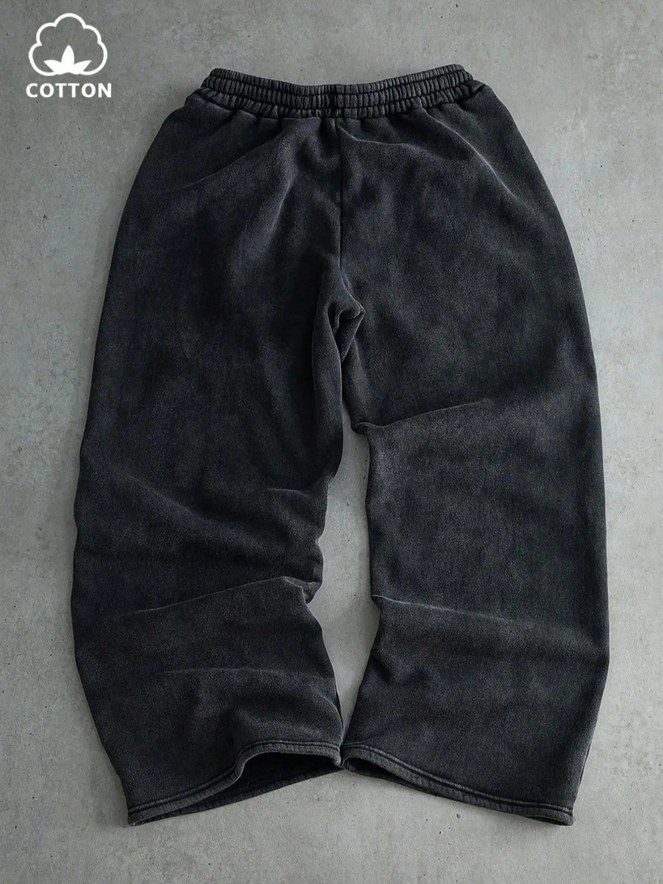 Men's 100% Cotton Knit Long Pants image 2
