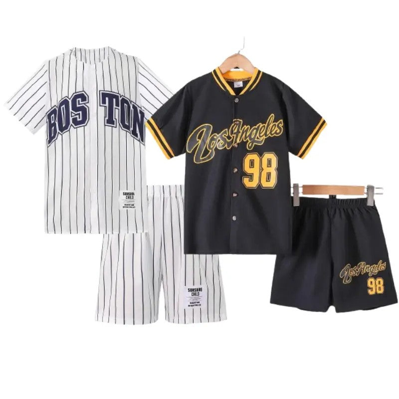 Boys' Polyester-Cotton Woven Casual Set image 1