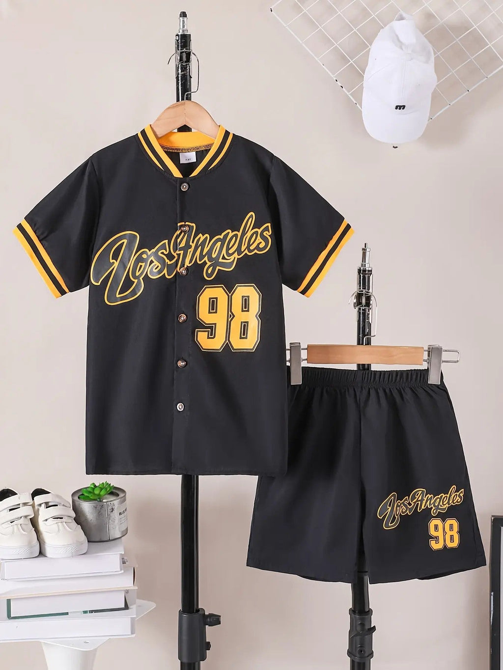 Boys' Polyester-Cotton Woven Casual Set image 3